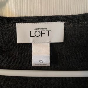 Mid-length long sleeve grey dress- used for a maternity dress